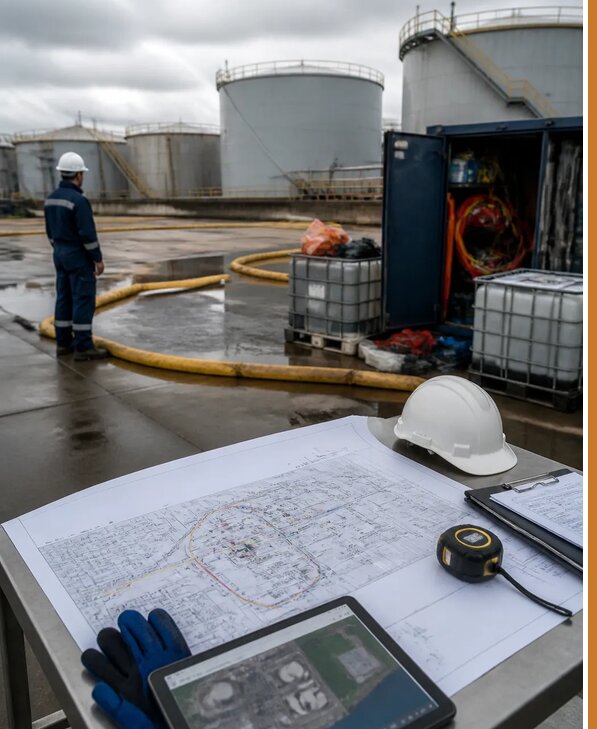 Разработка плана ликвидации разливов нефти в Междуреченске
